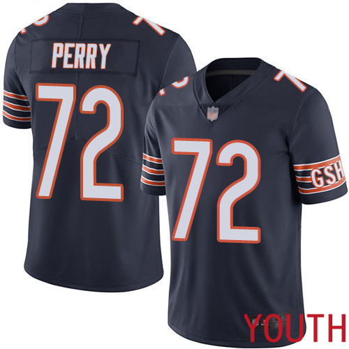 Chicago Bears Limited Navy Blue Youth William Perry Home Jersey NFL Football #72 Vapor Untouchable
